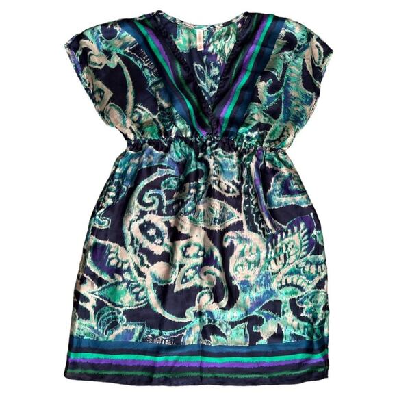 Xhiliration Multicolor Print Knee Length Dress, M - Picture 2 of 5